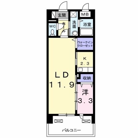 クレセントの物件間取画像